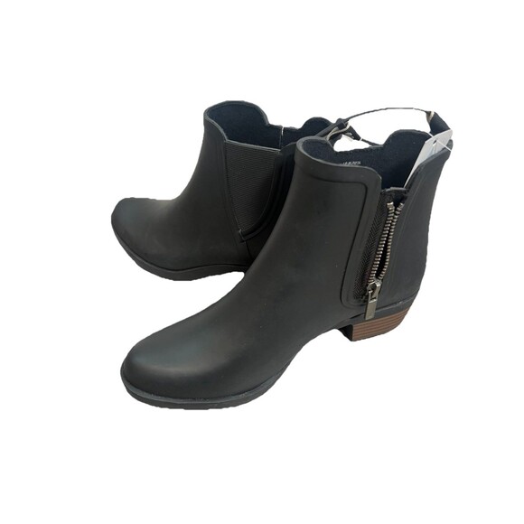 Lucky Brand Basel Chelsea Rubber Rain Boot New! Wellies Waterproof Black Size 6M - Picture 10 of 10